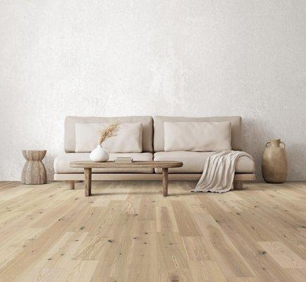 Hardwood "Intrigue" from Fabrica. Beautiful neutral flooring.