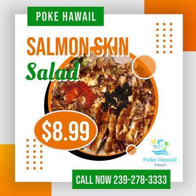 Salmon Skin Salad ONLY $8.99