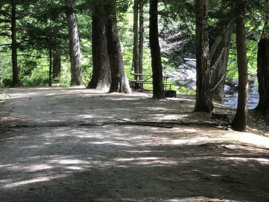 Large tent sites on the river