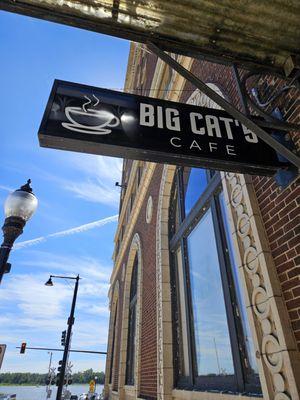 Outside Big Cat's Cafe