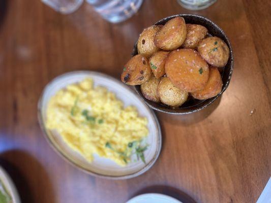 Baby Potatoes and Scrambled Eggs