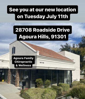 WE WILL BE OPENING OUR NEW LOCATION FOR PATIENT VISITS AS OF 7/11/23