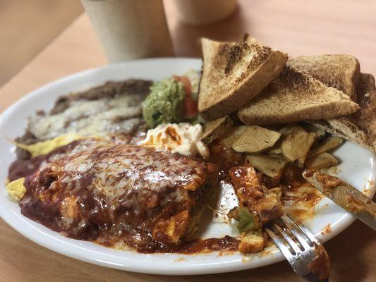 Breakfast Served all day.               Chile Relleno Omelette