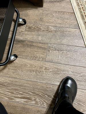 Cambridge Oak Natural porcelain tile I had installed in my office/study.  Love it!  It replaced carpet.