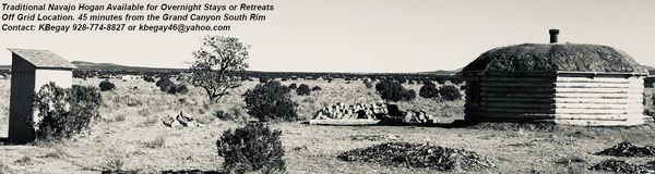 Traditional Navajo Hogan Available for Overnights or Retreats near the Grand Canyon South Rim.