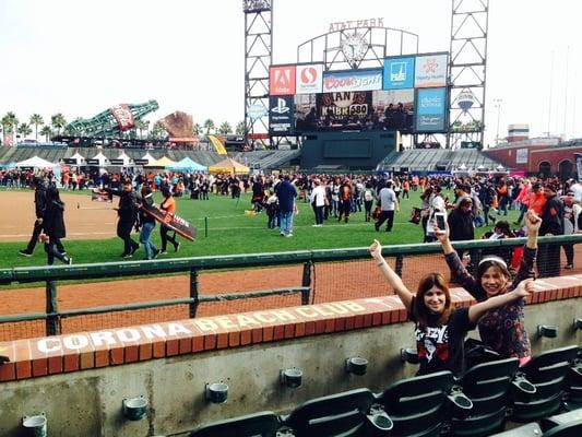 Fan fest for the San Francisco Giants with my students!