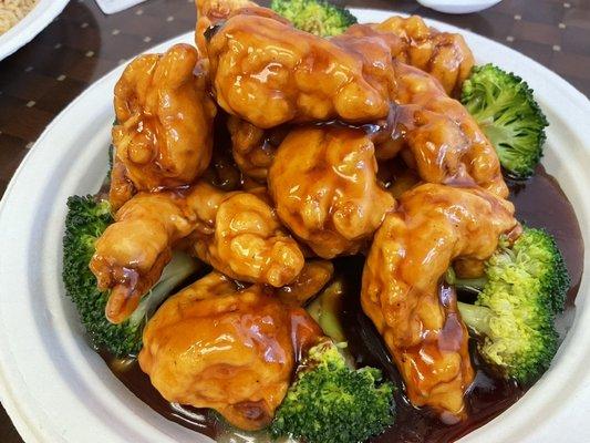 Our fav Shrimp in General Tso's sauce.