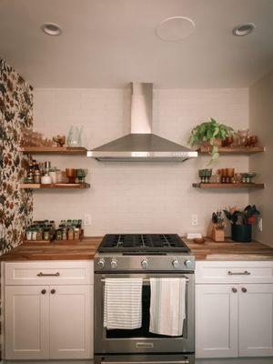 After pictures for kitchen cooking area at Ontario st project, burbank