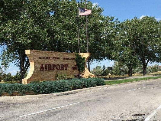 Casper airport entrance.