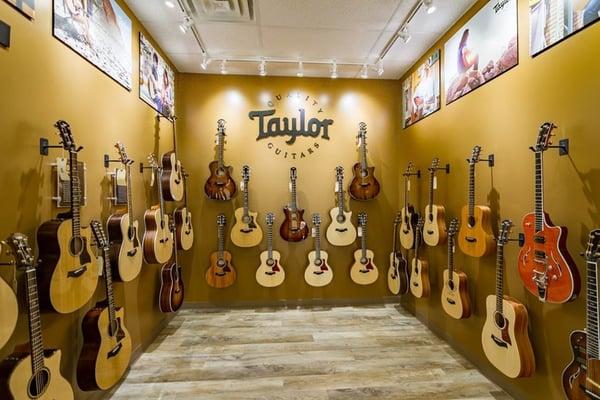 We are one of three Taylor guitar rooms in the county.