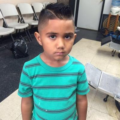 This is my son's haircut done by Ruben