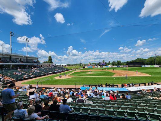 Beautiful day for a ball game.