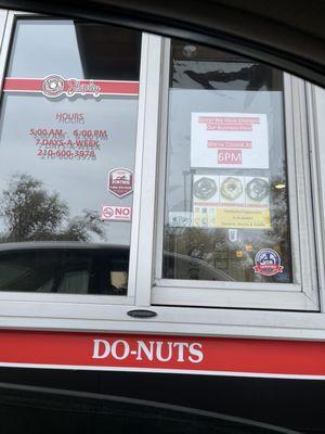 Drive thru window