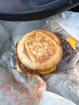 Sausage,  and cheese McGriddle