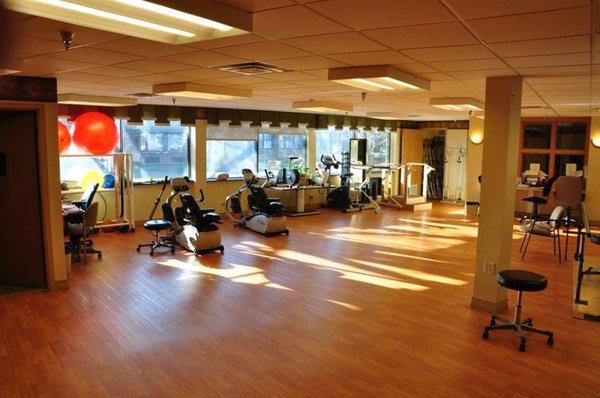 Spacious therapy gym