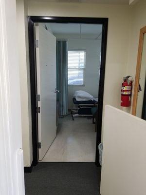 A treatment room.