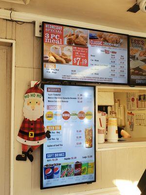 Pepsi Beverages and Dessert Menu Board.  11/26/2022