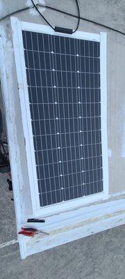 Flexible Solar pannel installation.