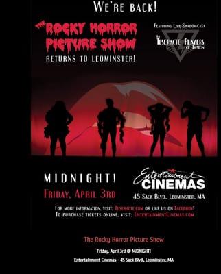 Friday April 3rd, At entertainment Cinemas in Leominster,MA