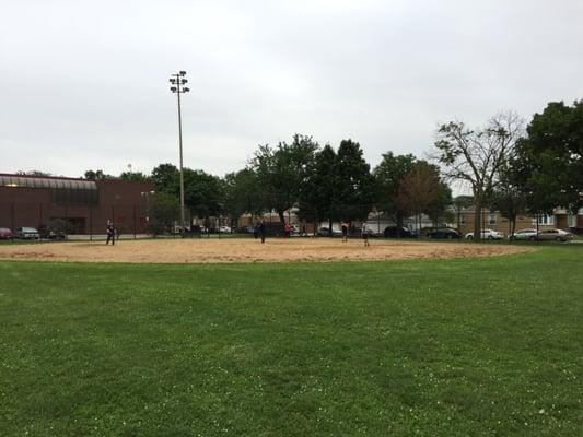 Center fielding.