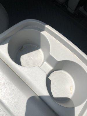 Didn't touch the cup holders.