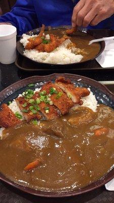 Katsu curry! Chicken and shrimp