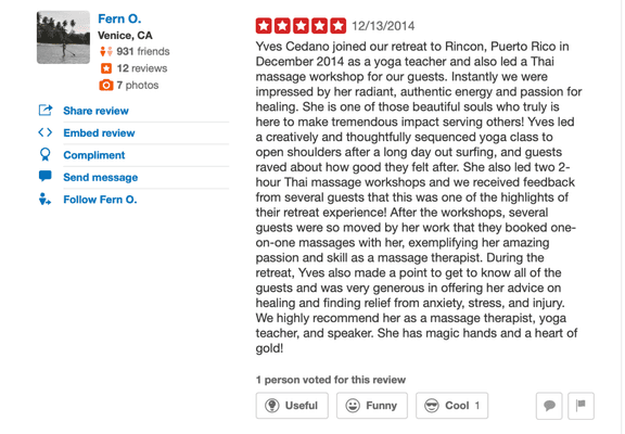 Reviews from NYC location.