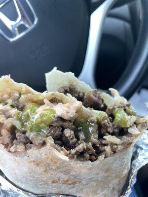 Burrito se asada