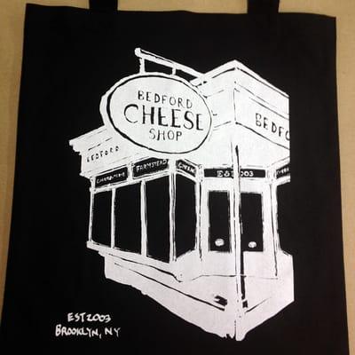 1 Color Tote Bag Print for Bedford Cheese Shop