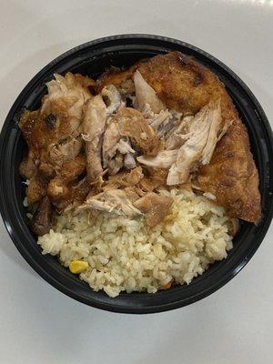 Half Peruvian Style Chicken Combo Plate