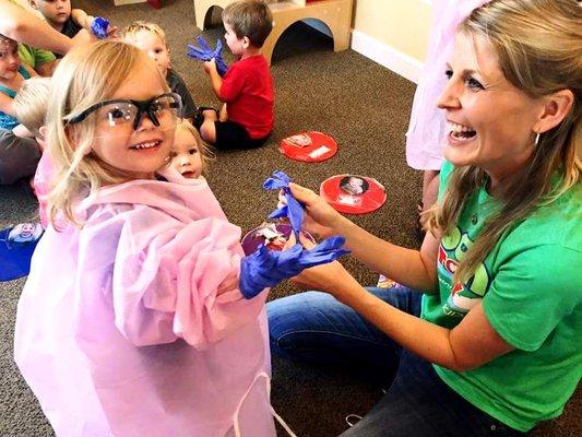 Education and outreach (in fun and innovative ways, of course!) are a big part of the mission at Tooth Story.