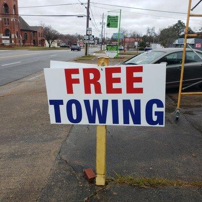 Free Towing with Repair