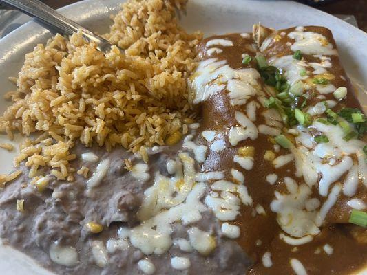 Lupe Chicken enchiladas. So flavorful!!!