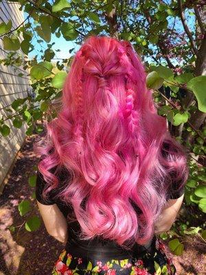 Pink hair