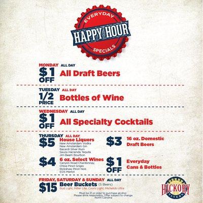 NC Happy Hour Specials