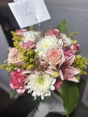 Floral arrangement in a vase