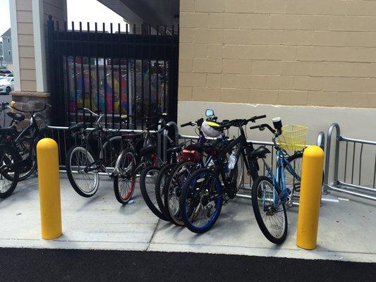 Bike parking is the way to go