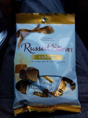 Russell Stover milk chocolate with caramel