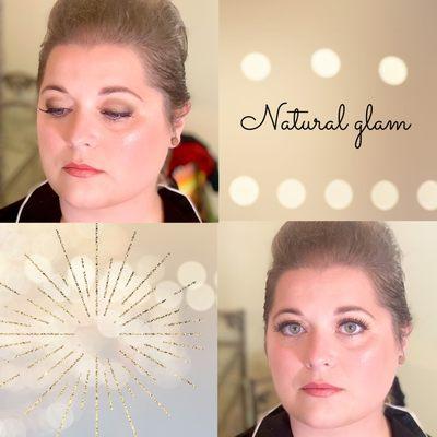 Natural glam makeup