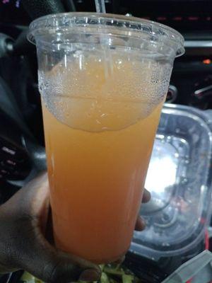 Peach Tea that kept me awake for a long drive.