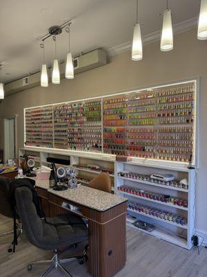 Front of salon - nail area.