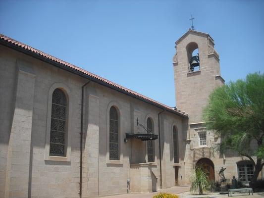 The cathedral building as seen from its courtyard.