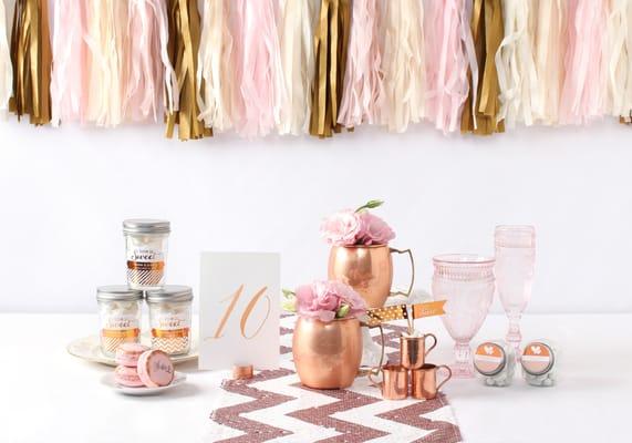 Fall in love with a copper & blush wedding.