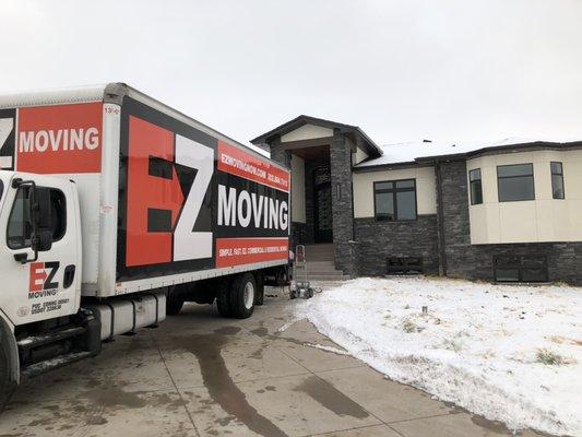 Moving a customer into his new home! Amazing looking house in Colorado!