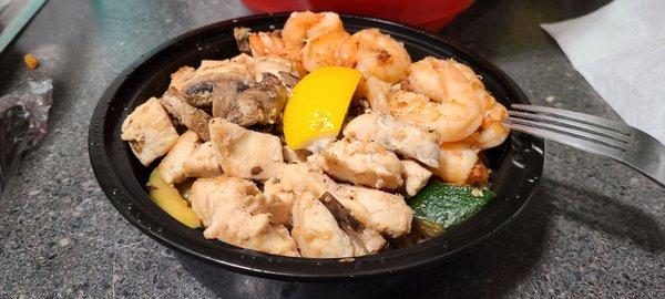 Chicken and shrimp combo