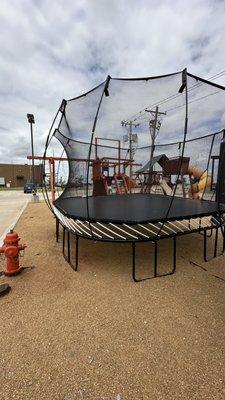 Trampolines and Swing Sets and Basketball Goals