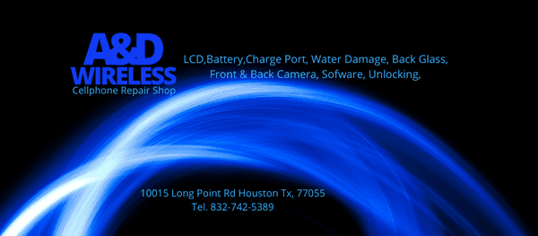 A&D WIRELESS CELLPHONE REPAIR SHOP  10015 LONG POINT RD 77055