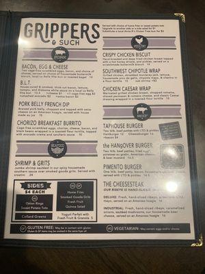 Bruch Menu