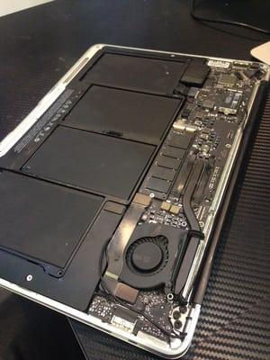 MacBook Air water damage repair