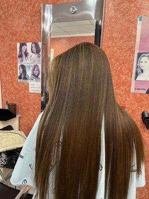 Keratin, color, and a few highlights by Sang